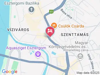 Alabárdos Panzió és Apartmanház Esztergom a térképen