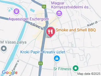 Babszem kávézó Esztergom a térképen