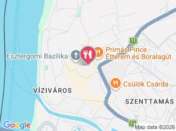 Bazilika kávézó Esztergom a térképen