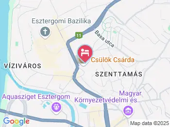 Bazilika alatti Panzió Esztergom a térképen