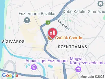 Csülök Csárda Esztergom a térképen