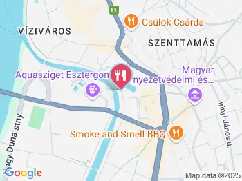 Dunakorzó Esztergom a térképen