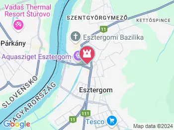 Játszó gyerekek szobra Esztergom a térképen