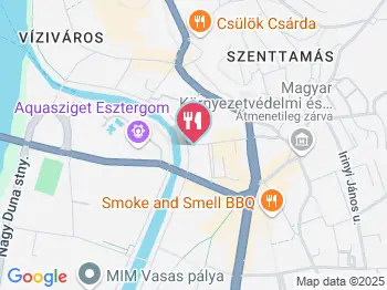 Kék Duna Sörkert Esztergom a térképen