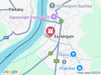 Kis-Duna sétány Esztergom a térképen