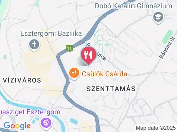 Kovács Cukrászda Esztergom a térképen