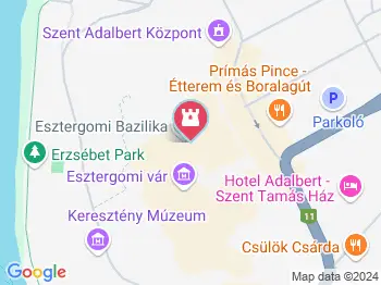 Kupolakilátó Esztergom a térképen