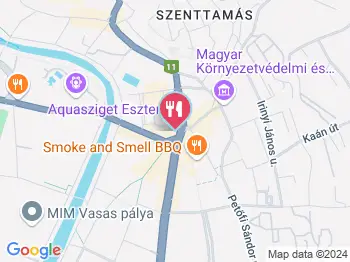 Lipóti Pékség - Rákóczi tér Esztergom a térképen