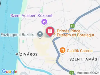 Mindszenty József Esztergom a térképen