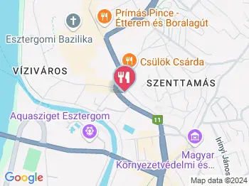 Múzeum Cukrászda Esztergom a térképen