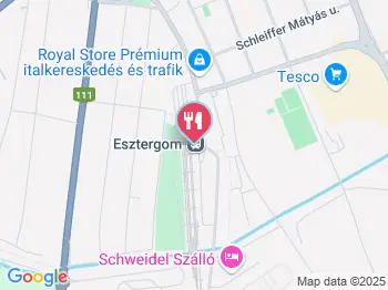 Nelson Esztergom a térképen