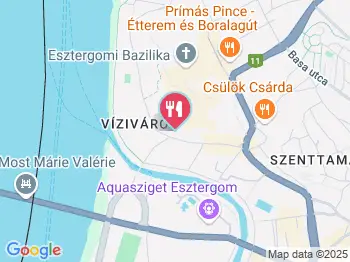 Padlizsán Étterem Esztergom a térképen
