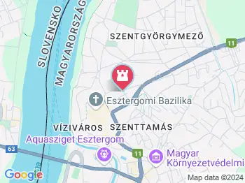 Panorámaterem Esztergom a térképen