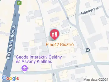 Piac 42 Bisztró Esztergom a térképen