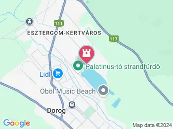 Szent István Strandfürdő Esztergom a térképen