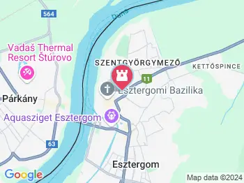 Szent István tér Esztergom a térképen