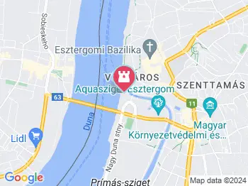 Szigetcsúcs Esztergom a térképen