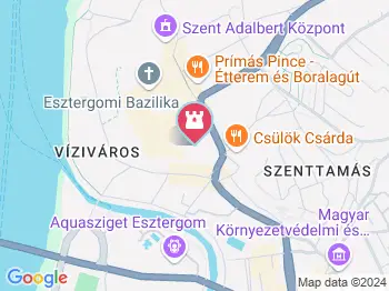 Vitéz János szobra Esztergom a térképen