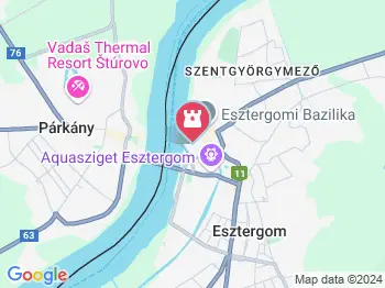 Víziváros Esztergom a térképen