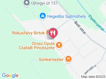 Dvorák Vendégudvar Etyek a térképen