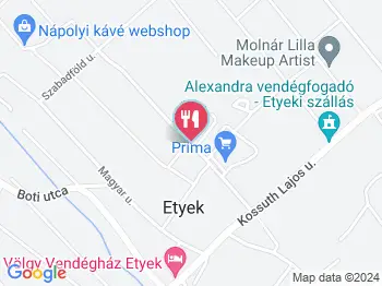 Etyeki Pizzéria Etyek a térképen