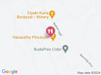 Haraszthy Pincészet Etyek a térképen