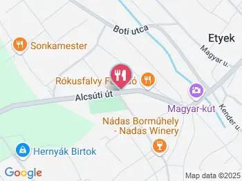 Kácsor Fogadó Étterme Etyek a térképen