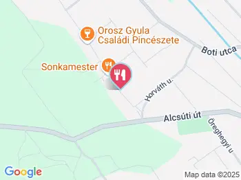 Milán Pince Etyek a térképen