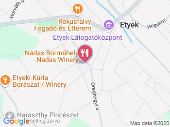 Nádas Borműhely Etyek a térképen