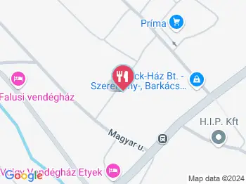 The Vine Etyek a térképen