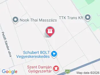 Sarlay-kastély Farád a térképen
