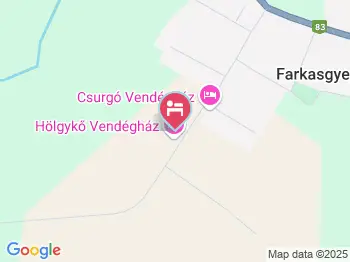 Hölgykő Vendégház Farkasgyepű a térképen