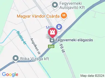 Történelmi emlékpark Fegyvernek a térképen