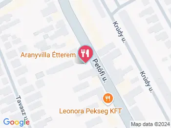 Aranyvilla Étterem Fehérgyarmat a térképen