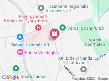 Fehérgyarmati Strandfürdő Fehérgyarmat a térképen