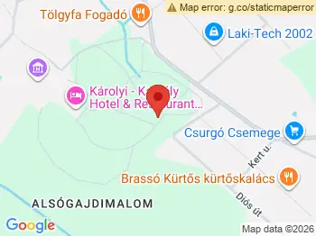Dendrológiai Tanösvény Fehérvárcsurgó a térképen