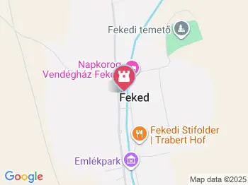 Feked látványfalu Feked a térképen