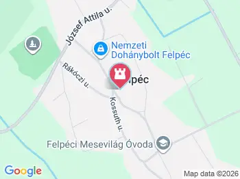 Felpéci Evangélikus templom Felpéc a térképen