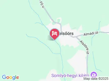 Malomvölgy Központ Apartman Felsőörs a térképen