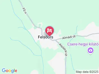  Rózsa Apartmanházak Felsőörs a térképen