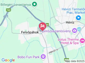 Panoráma Vendégház Felsőpáhok a térképen