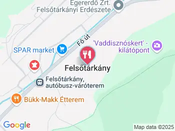 Dogon Wellness Bár Felsőtárkány a térképen