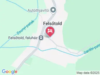 Lugas Vendégház Felsőtold a térképen