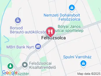 Napoli Ristorante & Pizzeria Felsőzsolca a térképen