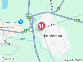 Pokol Csárda Felsőzsolca a térképen