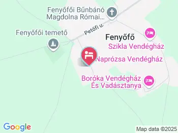 Naprózsa Vendégház Fenyőfő a térképen