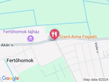 Szent Anna Fogadó étterme Fertőhomok a térképen