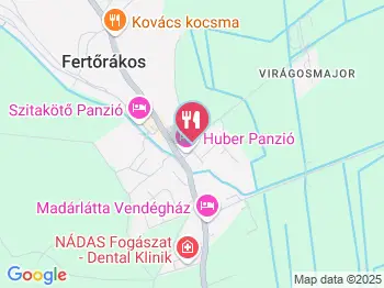 Huber Étterem Fertőrákos a térképen