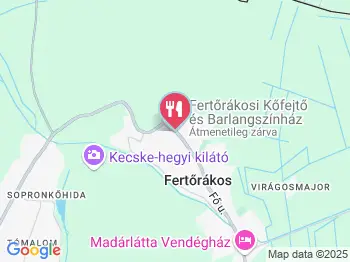 Kőfejtő Vendéglő Fertőrákos a térképen