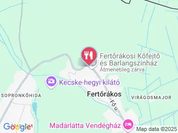 Mithrasz Vendéglő Fertőrákos a térképen